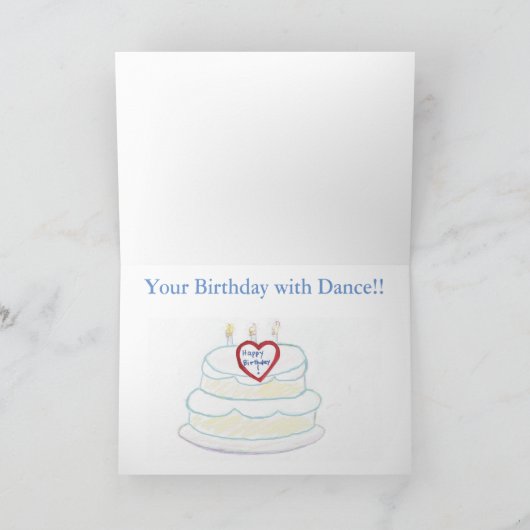 Dansants Children's Birthday Kaart (Binnen)