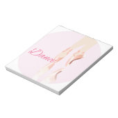 Dansbaletslippers Notitieblok (Linkerzijde)