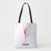 Dansballerina gepersonaliseerde Canvas tas - Elega (Voorkant)