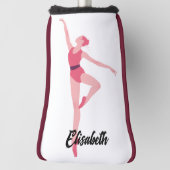 Dansballerina personalisatie golfheadcover (Draai 90)