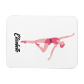 Dansballerina personalisatie magneet (Horizontaal)