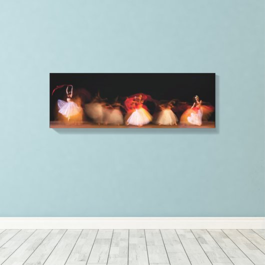 Dansbeweging 2 canvas afdruk (Insitu (Houten vloer))