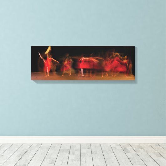 dansbeweging canvas afdruk (Insitu (Houten vloer))