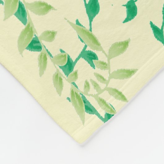 Dansbladeren Fleece Deken (Hoek)