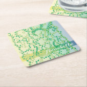 Dansbladeren Kartonnen Onderzetters (Schuin)