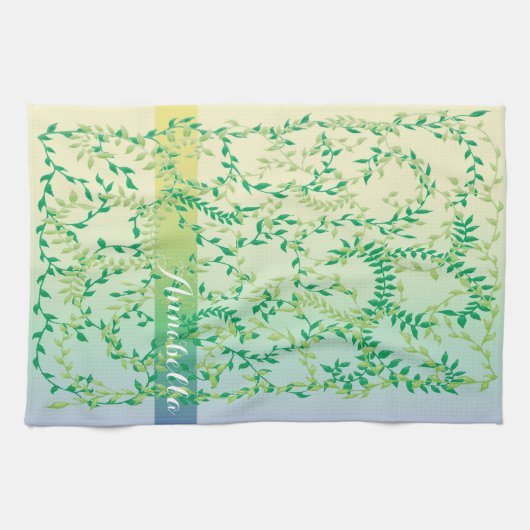 Dansbladeren Theedoek (Horizontaal)