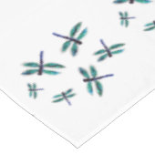 Dansblauw Dragonfly-patroon Tafelkleed (Gekanteld)