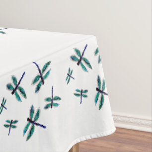Dansblauw Dragonfly-patroon Tafelkleed