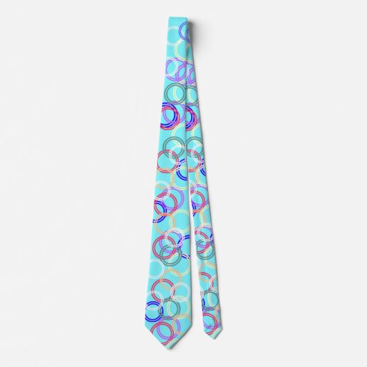 danscirkels in elektrisch blauw stropdas (Voorkant)