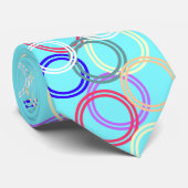 danscirkels in elektrisch blauw stropdas (Opgerold)