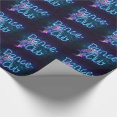 Dansclub Neon Party Danser Cadeaupapier (Hoek)