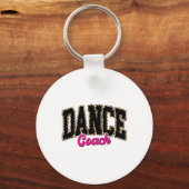 Danscoach Leopard Dancing Life Girls Vrouwen Dans Sleutelhanger (Voorkant)