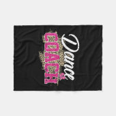 Danscoach Leopard Funny Dancing Coach Moederdag Fleece Deken (Voorkant (Horizontaal))