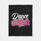 Danscoach Leopard Funny Dancing Coach Moederdag Fleece Deken (Voorkant)