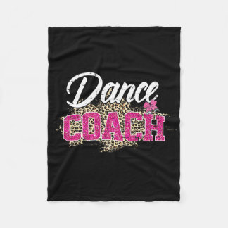 Danscoach Leopard Funny Dancing Coach Moederdag Fleece Deken