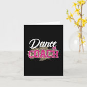 Danscoach Leopard Funny Dancing Coach Moederdag Kaart (Gele Bloem)