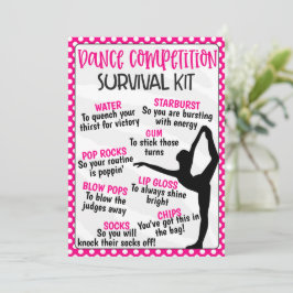 Danscompetitie Survival Kit Kaart