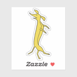 Dansdachshund Sticker