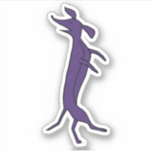 Dansdachshund Sticker (Voorkant)