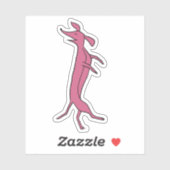 Dansdachshund Sticker (Vel)