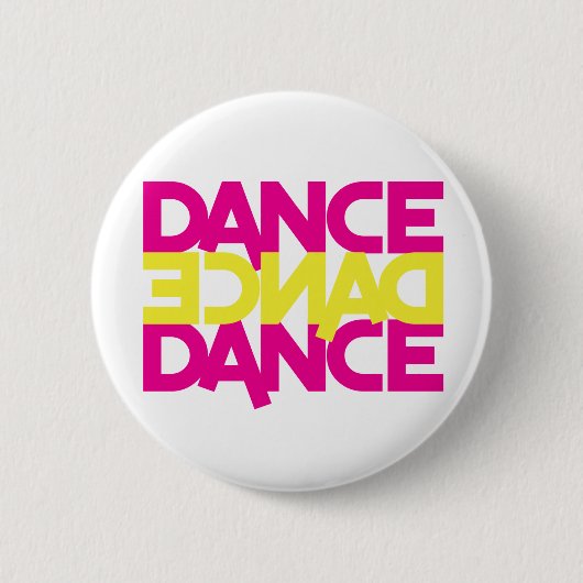 dansdansdansdansen ronde button 5,7 cm (Voorkant)
