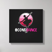 Dansdanserende dansdag Grafisch Canvas Afdruk (Voorkant)