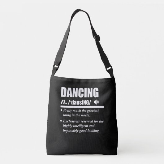 Dansdanseres dansdag Grafisch Crossbody Tas (Achterkant)