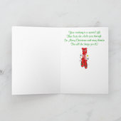 Dansdocent Kerstballetschoenen Feestdagen Kaart (Binnen)