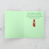 Dansdocent Kerstballetschoenen Feestdagen Kaart (Binnen)