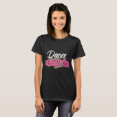 Dansdochter luipaard grappig dansende dochter t-shirt (Voorkant volledig)