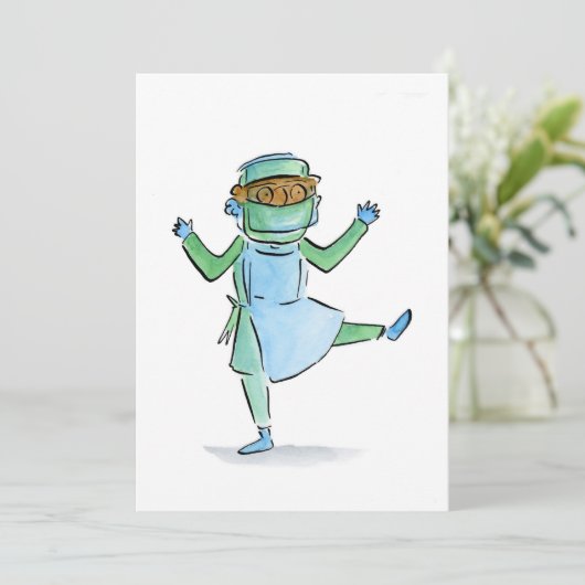 dansdokter kaart (Staand voorkant)