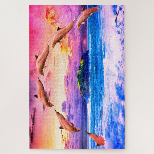 Dansdolfijnen Legpuzzel (Verticaal)