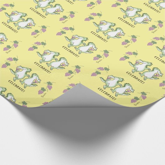 Dansdragons Celebrate van Sandra Boynton Cadeaupapier (Hoek)