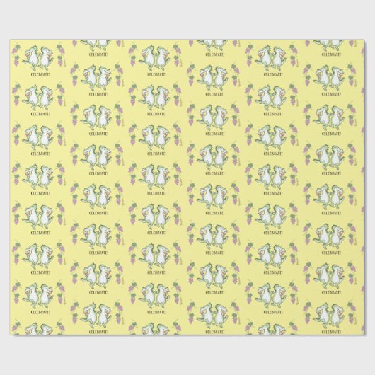 Dansdragons Celebrate van Sandra Boynton Cadeaupapier (Vlak)