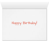 Dansdraken Birthday-kaart (Binenzijde Horizontaal (Onderkant))