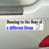 dansdrumbumper bumpersticker (Op auto)