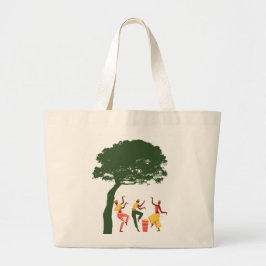 DANSE AFRIKAANSE zak Grote Tote Bag
