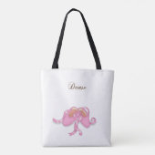 "Danse" Ballet Slippers Ballerina French Dancer Tote Bag (Achterkant)
