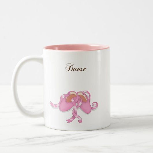 "Danse" Ballet Slippers Tweekleurige Koffiemok (Links)