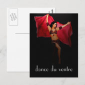 danse du ventre Briefkaart (Voorkant / Achterkant)
