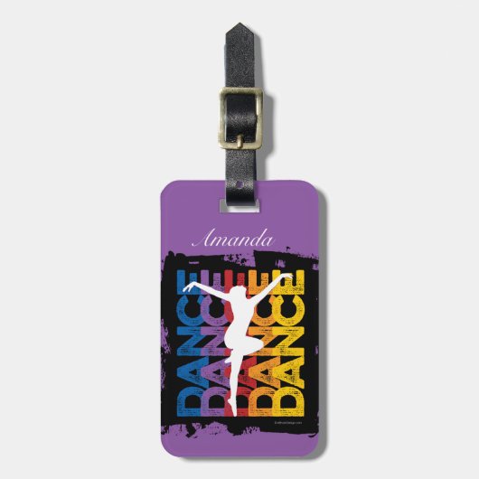 Danse et Lettres (Dance) Bagagelabel (Voorkant verticaal)