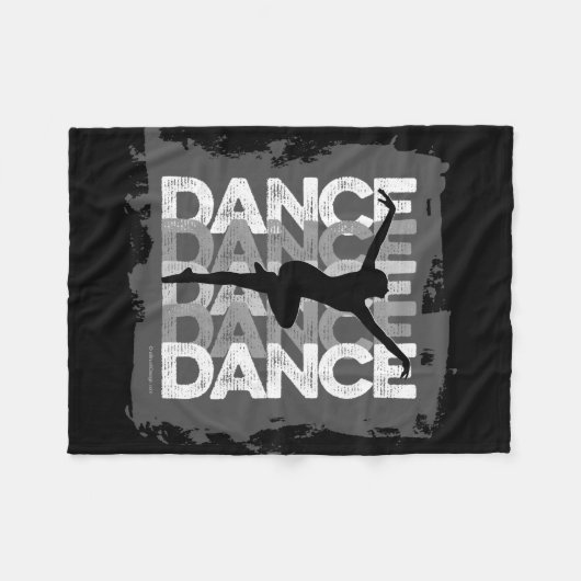 Danse et Lettres (Dance) Fleece Deken (Voorkant (Horizontaal))