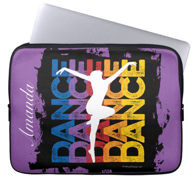 Danse et Lettres (Dance) Laptop Sleeve (Voorkant)