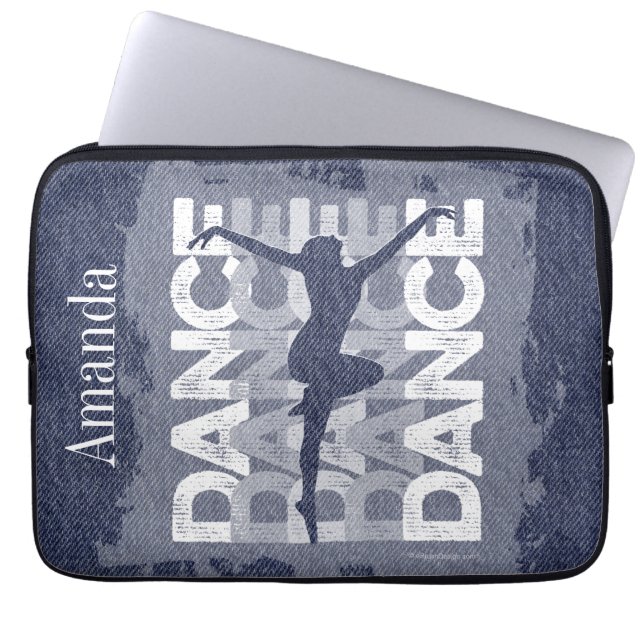 Danse et Lettres (Dance) Laptop Sleeve (Voorkant)