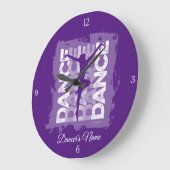 Danse et Lettres (Dance) Large Clock Grote Klok (Hoek)