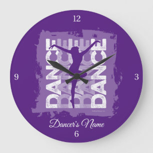 Danse et Lettres (Dance) Large Clock Grote Klok