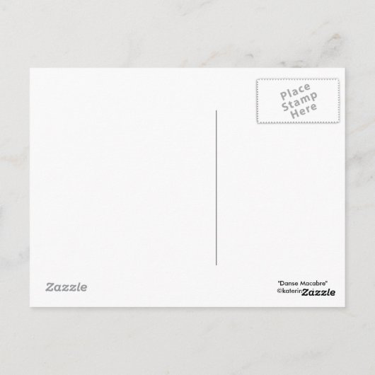 Danse Macabre Briefkaart (Achterkant)