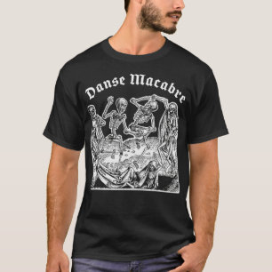 Danse Macabre Creepy Medieval Skel T-shirt