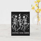 Danse Macabre Franse Dansende Skeletten Grappig Ha Kaart (Gele Bloem)