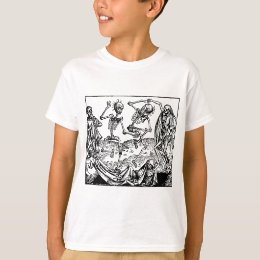 Danse Macabre of Dans van de Dood T-shirt (Voorkant)